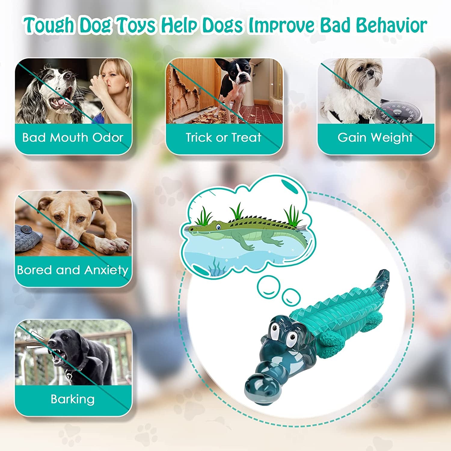 Dog Toys for Aggressive Chewers - Tough,Indestructible Dog Chew Toys for Large, Medium,Small Breed to Keep Them Busy