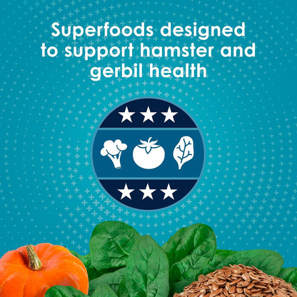 Forti-Diet Pro Health Nourish+Protect Hamster and Gerbil Food, Comprehensive Nutrition Backed by Science, Digestive Health, Immune Support, 3 Pounds