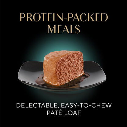 Perfect Portions Wet Cat Food Pate Savory Chicken, with Sustainable Salmon, and Roasted Turkey Entree Variety Pack, 2.6 Oz. Twin-Pack Trays (18 Count, 36 Servings) (Pack of 2)