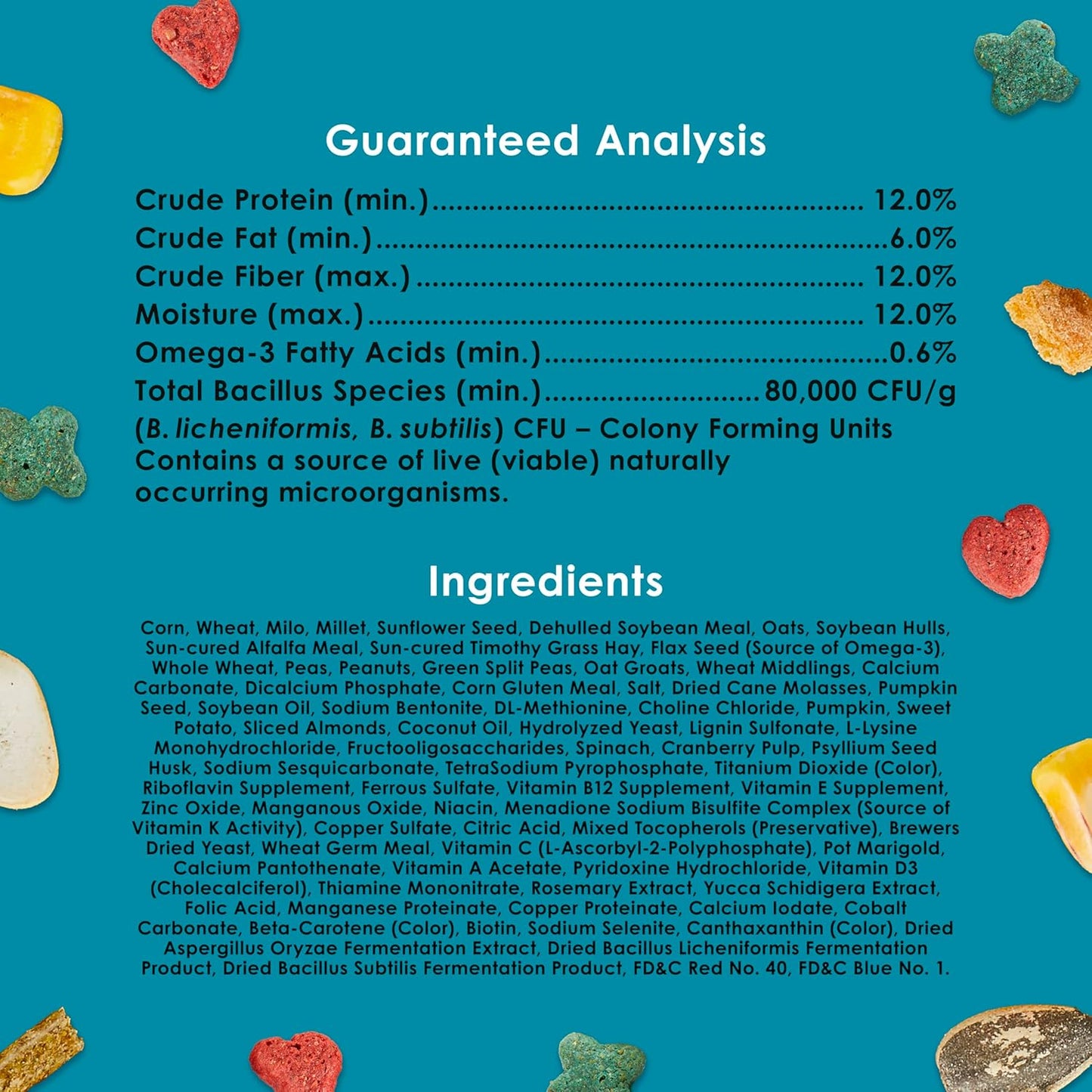 Forti-Diet Pro Health Nourish+Protect Hamster and Gerbil Food, Comprehensive Nutrition Backed by Science, Digestive Health, Immune Support, 3 Pounds