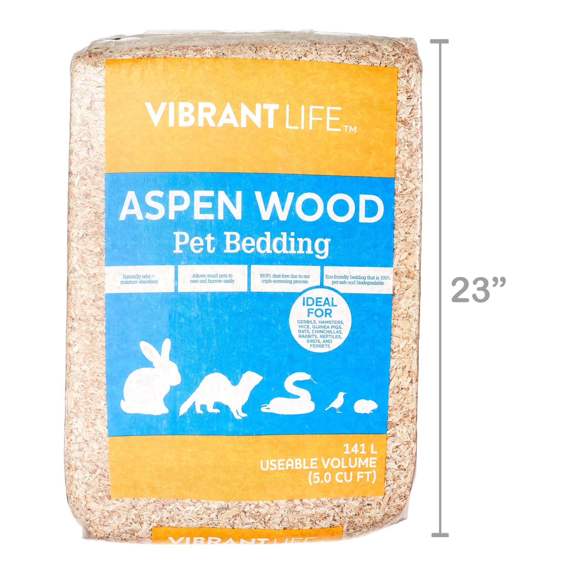 (4 Pack)  Aspen Wood Pet Bedding, 141 L Bag