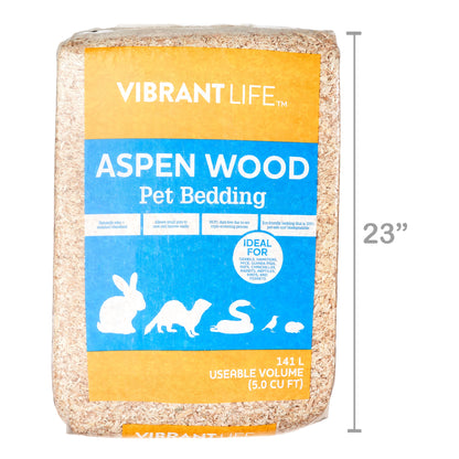 (4 Pack)  Aspen Wood Pet Bedding, 141 L Bag